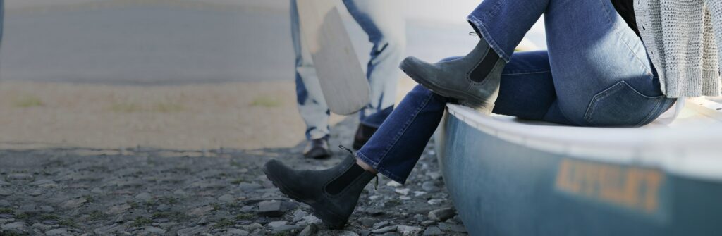 women wearing blundstone boots
